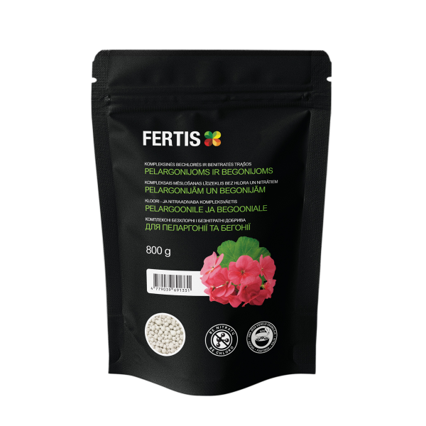 FERTIS kompleksas mēslojums pelargonijām un begonijām 0,8KG