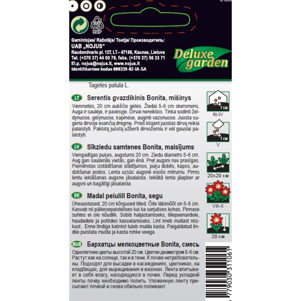 SERENTIUM KRUSTNAGLIŅAS SĒKLU JOSLĀ BONITA
