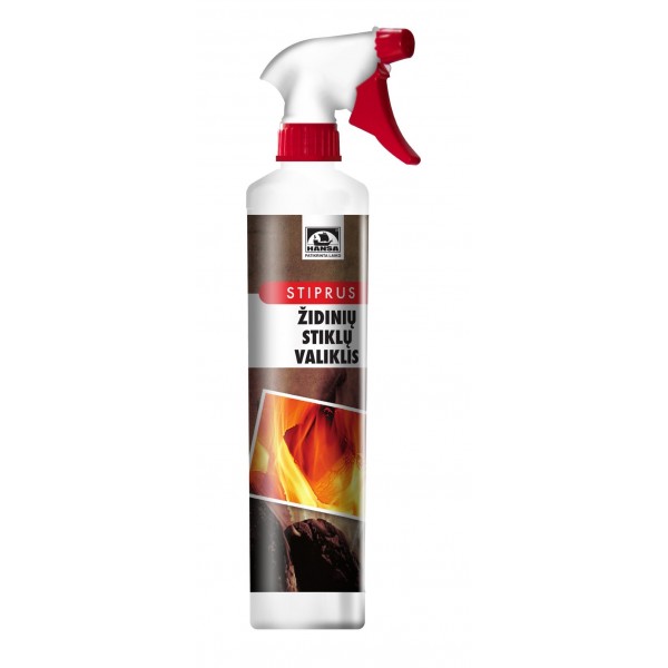 Kamīna stikla tīrīšanas līdzeklis (spēcīgas iedarbības), 500 ml