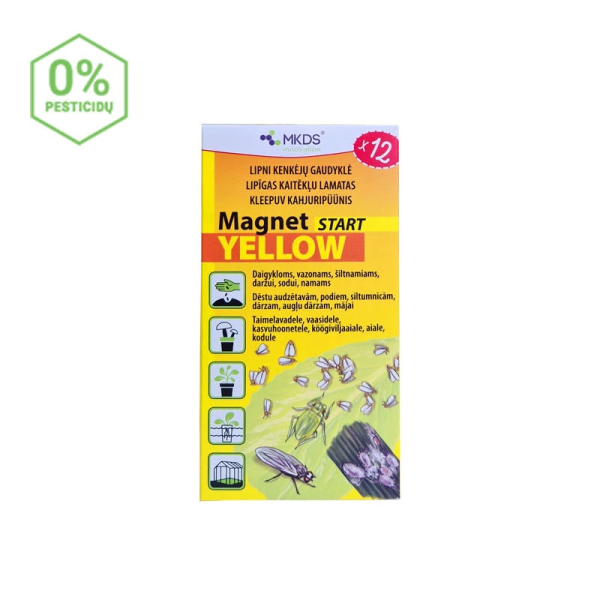 Magnet sāk dzeltens, laputis, laputis, laputis un laputis, 12 gab.