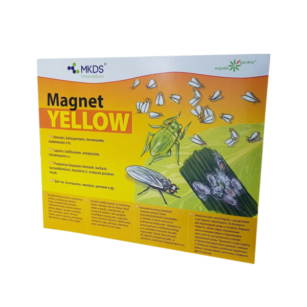 Magnet YELLOW baltasparnių, amarų gaudyklė 20x25