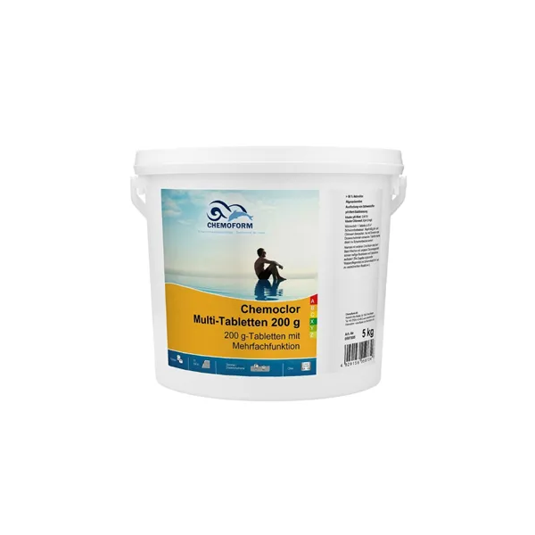 Chemoclor Multifunkcionālās tabletes Multi (200g). 5kg