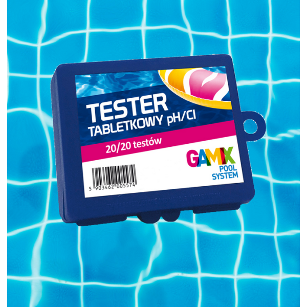 GAMIX tablešu testeris PH/CL ūdens testēšanai. 40 testi