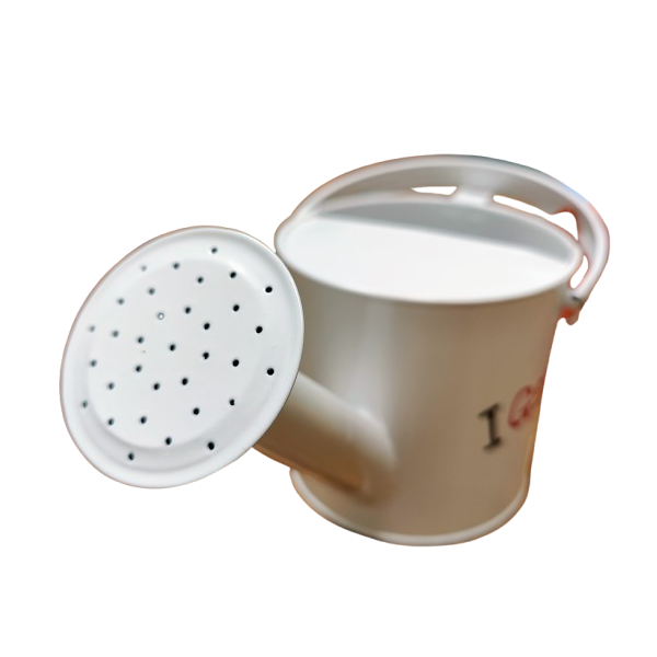 Metāla lejkanna 1,2 l balta