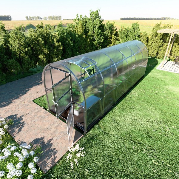 Šiltnamis KLASIKA Slim - 4 mm storio kanalinis polikarbonatas - 2 x 4 m (8 m²)