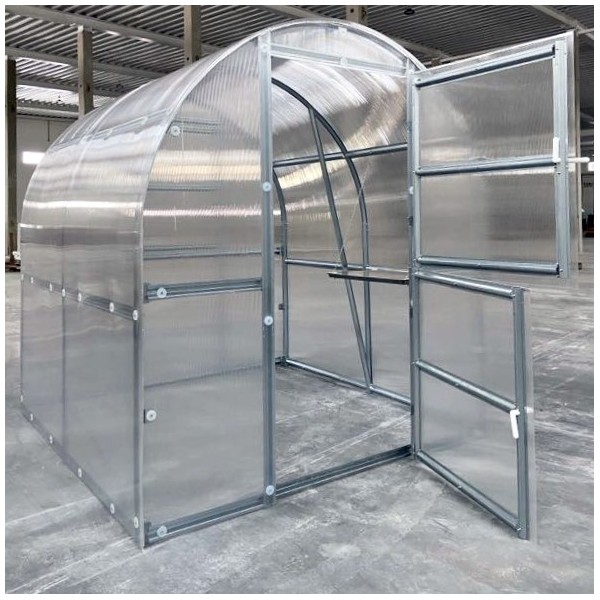 Šiltnamis KLASIKA Slim - 4 mm storio kanalinis polikarbonatas - 2 x 6 m (12 m²)