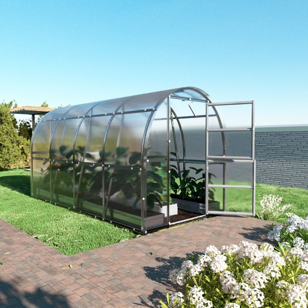 Šiltnamis KLASIKA Slim - 4 mm storio kanalinis polikarbonatas - 2 x 8 m (16 m²)