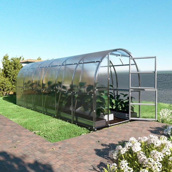 Šiltnamis KLASIKA Slim - 4 mm storio kanalinis polikarbonatas - 2 x 10 m (20 m²)