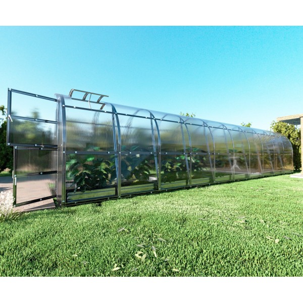 Šiltnamis KLASIKA Slim - 4 mm storio kanalinis polikarbonatas - 2 x 10 m (20 m²)
