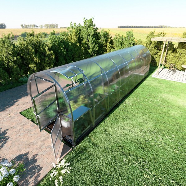 Šiltnamis KLASIKA Slim - 6 mm storio kanalinis polikarbonatas - 2 x 4 m (8 m²)