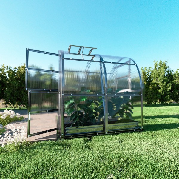 Šiltnamis KLASIKA Slim - 6 mm storio kanalinis polikarbonatas - 2 x 8 m (16 m²)