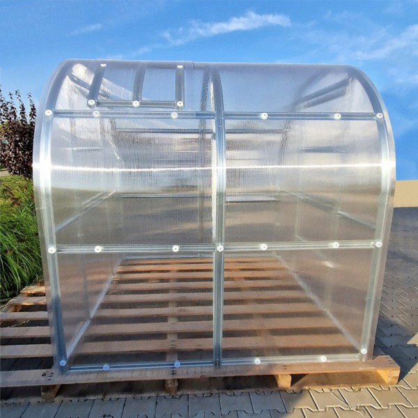 Šiltnamis KLASIKA Slim - 6 mm storio kanalinis polikarbonatas - 2 x 12 m (24 m²)
