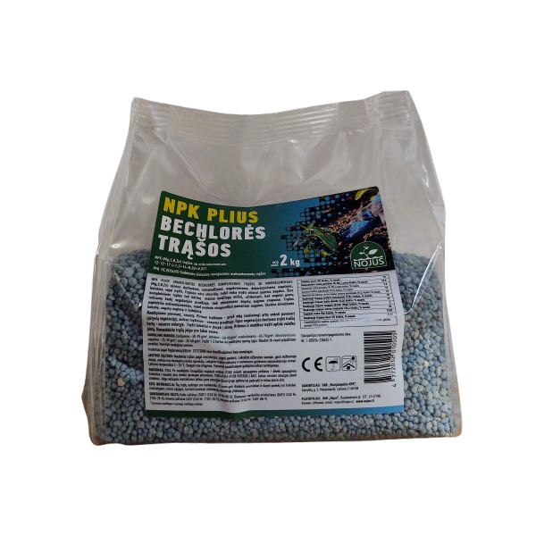 NPK Plius 12-12-17 Universāls mēslojums bez hlora. 2kg