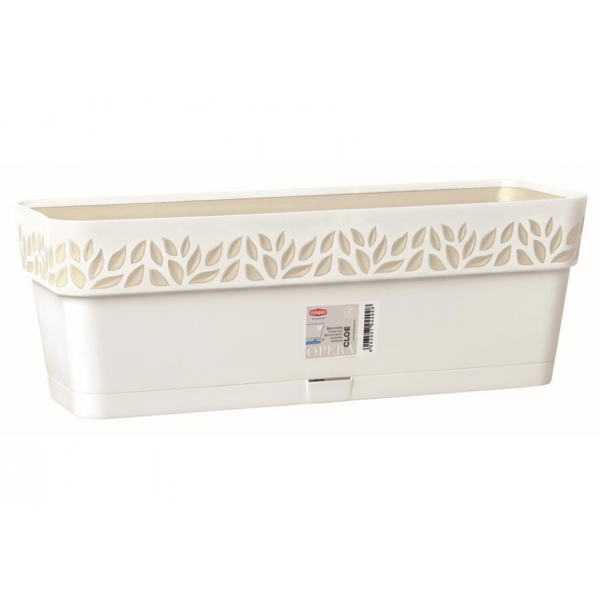CLOE plastmasas stādītājs 50cm. Balts