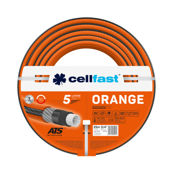 Cellfast Soda šļūtene ORANGE ATS 3/4" 25m