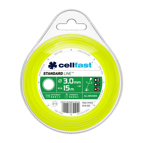 Cellfast aukla trimmeriem STANDARD 3mm x 15m