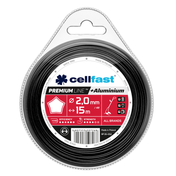 Cellfast trimmera rullītis PREMIUM 2mm x 15m (zvaigzne)