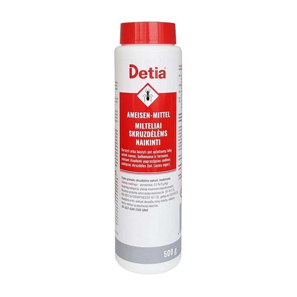 DETIA pulveris skudru iznīcināšanai, 500 g