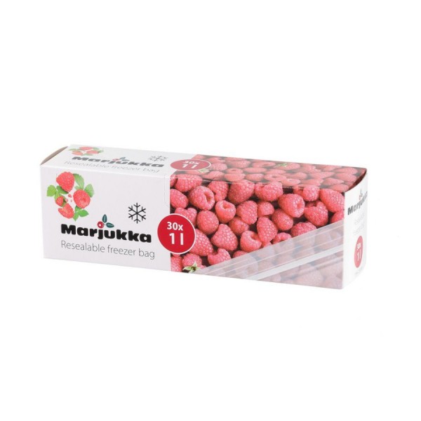 MARJUKKA saldētavas maisiņi ar rāvējslēdzēju 1 l 30 gab