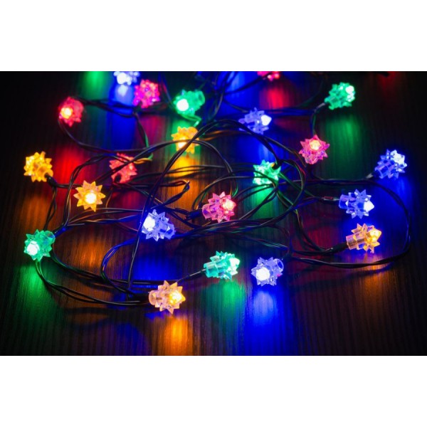 FINNLUMOR Retro LED virtene ar 120 daudzkrāsainām lampiņām