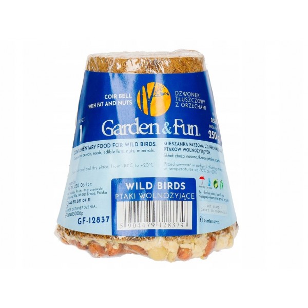 GARDEN & FUN riebalų mišinys laukiniams paukščiams. 250g.