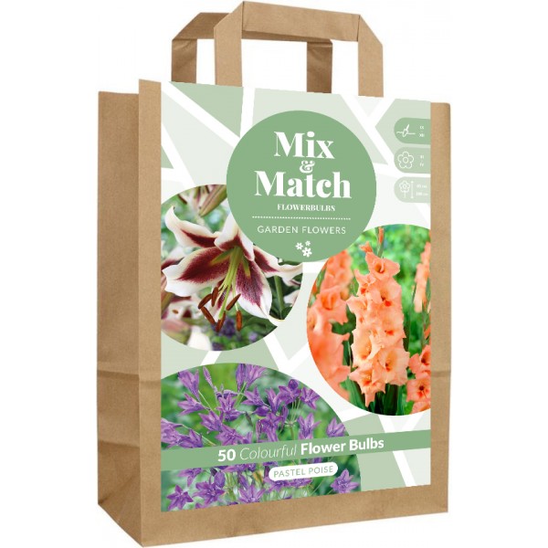 Gėlių svogūnėlių rinkinys Pastel Poise 50 sv.