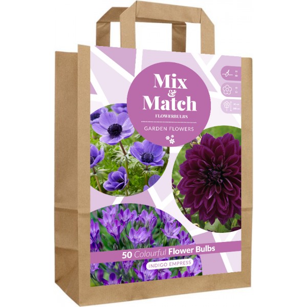 Puķu sīpolu komplekts Indigo Empress 50 gab.