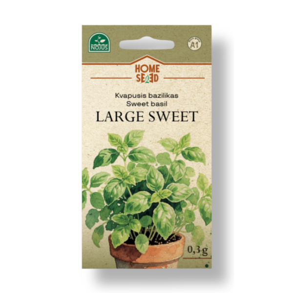 Aromātiskais baziliks Large Sweet 0,3 g