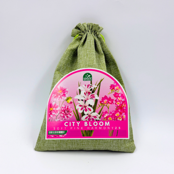 Puķu sīpolu komplekts „City Bloom Soft Pink Harmony“ 25 gab.