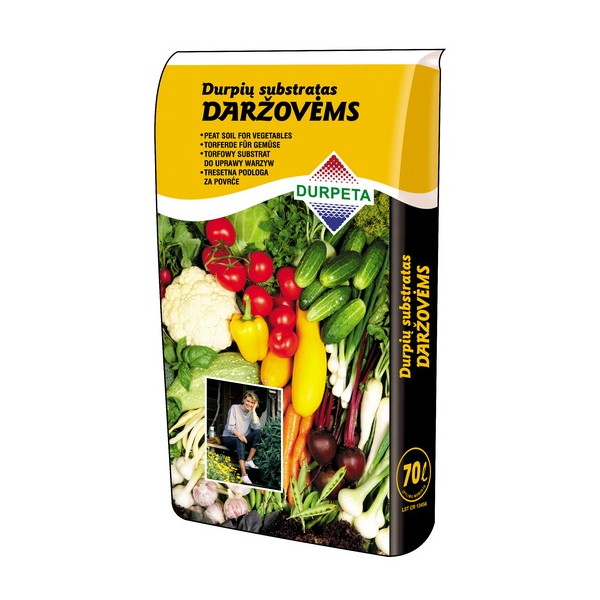 DURPIŲ SUBSTRATAS DARŽOVĖMS (70 L)