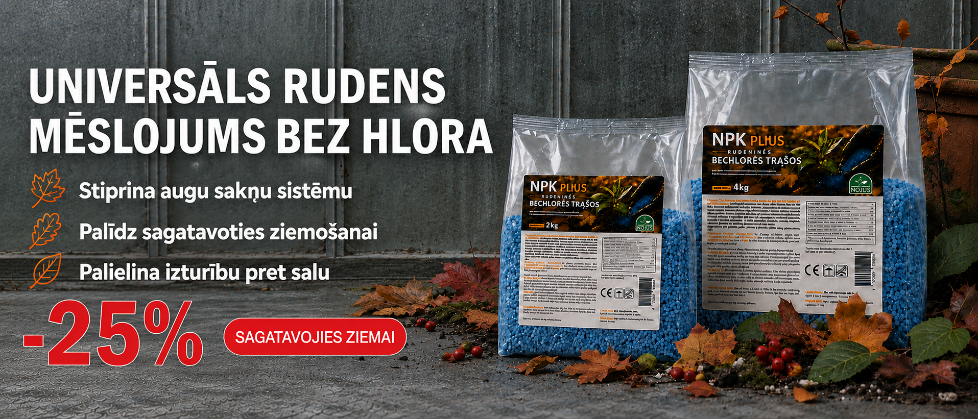 Nojus rudeninės trąšos -25% LV